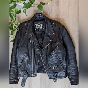 Genuine Leather Motorcycle Jacket